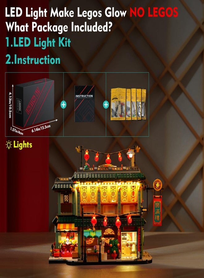 VONADO Remote Control LED Light Compatible with Lego Family Reunion Celebration 80113, RC Creative Lighting Set Accessories Compatible with Chinese New Year Lego Building Set -Lights Only No Models - Image 4